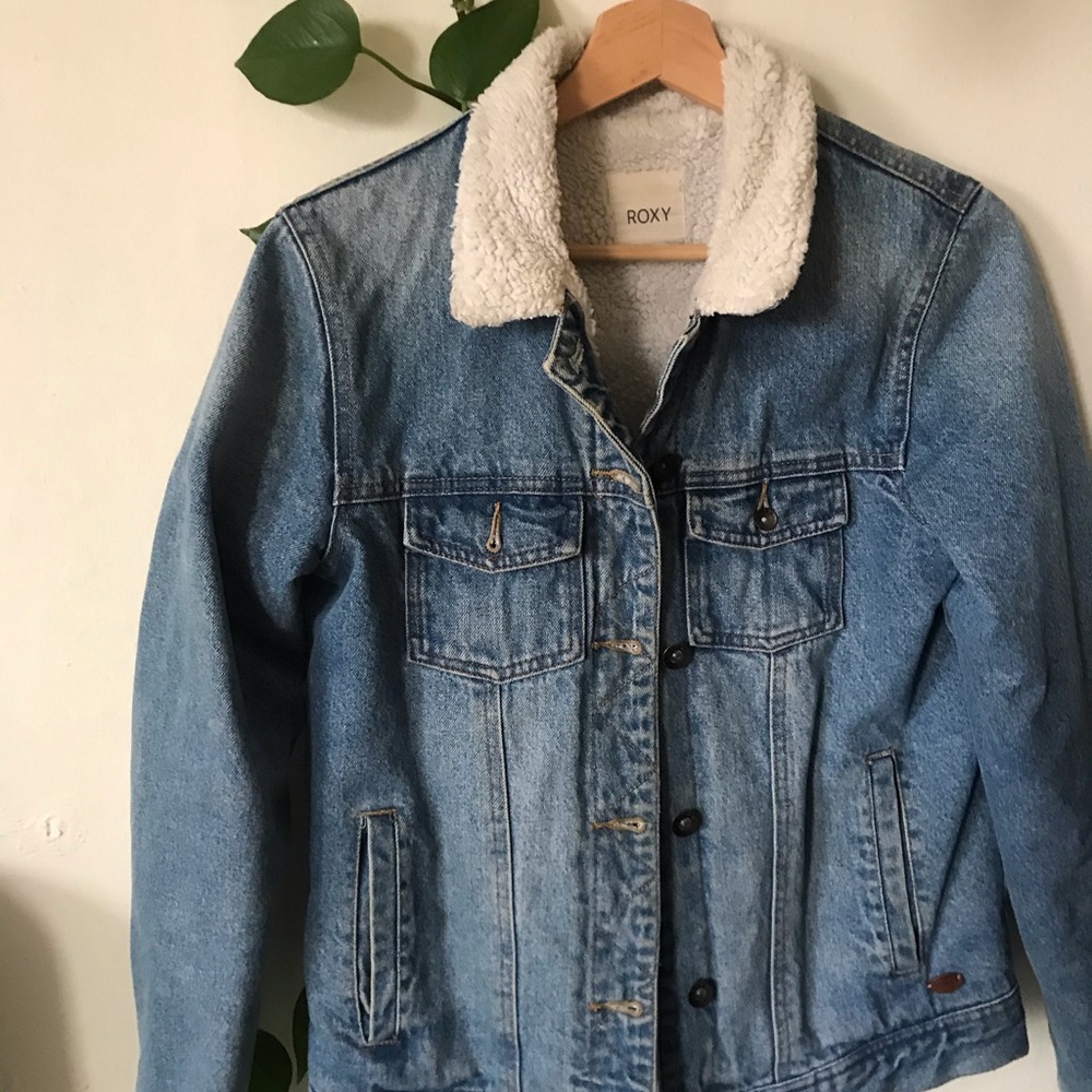 Roxy Sherpa Jean Jacket